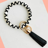Ribbon B&W Key Ring