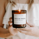Hello Fall candle