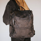 Nylon Backpack Dark Camo