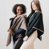 Tilly Triangle Scarf: Black