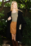 Black hood coat