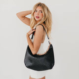 Slouchy Shoulder Bag-Brown