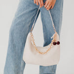 Slouchy Shoulder Bag-Brown