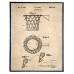 Vintage Basketball Net Blueprint