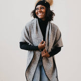 Tilly Triangle Scarf: Black
