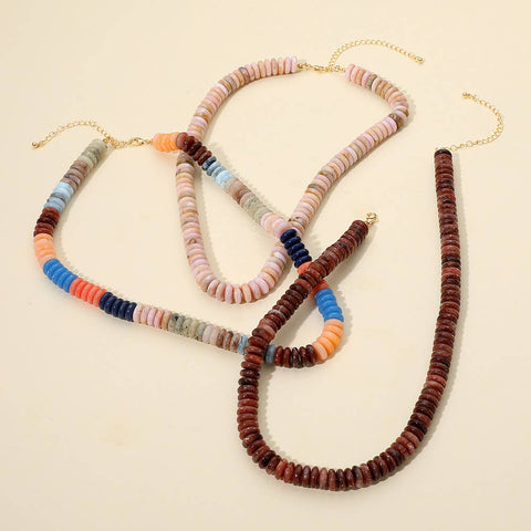 Beaded Necklace:Multi