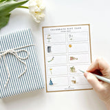 Celebrate gift tag