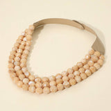 Triple Layer Necklace: CREAM