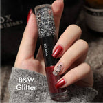 White Glitter/Red