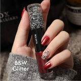 White Glitter/Red