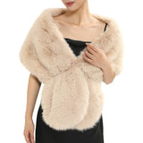 Fur Shawl BLK