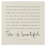 She Is Beautiful Block
