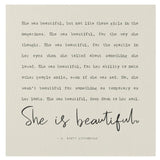 She Is Beautiful Block