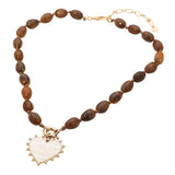 Heart Pendant: Brown