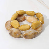 Pebble Bead Bracelet: GRN