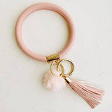 Snake Pom Key Ring