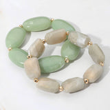 Pebble Bead Bracelet: GRN