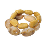 Pebble Bead Bracelet: GRN