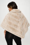 Cream Fur Poncho
