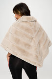 Cream Fur Poncho