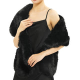 Fur Shawl BLK
