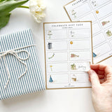 Celebrate gift tag