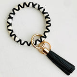 Ribbon B&W Key Ring