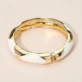Bangle Bracelet: Gold/GRN