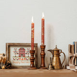 Taper Candles 2pk: Graph&Gld