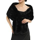 Fur Shawl BLK