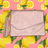 Fold Over Clutch Pnk
