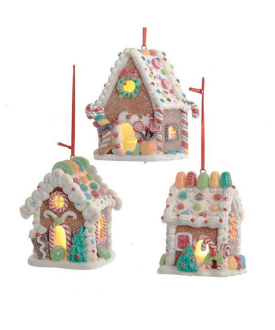 GINGERBREAD CANDY HSE ORNAMENT