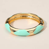 Bangle Bracelet: Gold/GRN