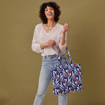FRANCOISE NAVY Little Shopper Tote Bag