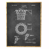Vintage Basketball Net Blueprint