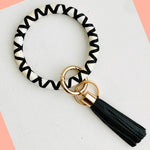Ribbon B&W Key Ring