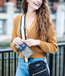 Kedzie Zippered Wallet: Black