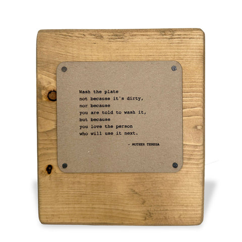 Mother Teresa quote Block