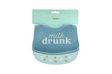 Blue Silicone Bib Set, (2)