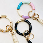 Plum Key Ring