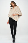 Cream Fur Poncho