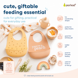 Peach Silicone Bib Set (2)