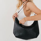 Slouchy Shoulder Bag-Brown