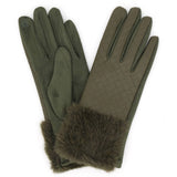 Fur Trim Gloves