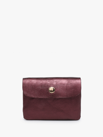 Ethel Snap Clutch: Red