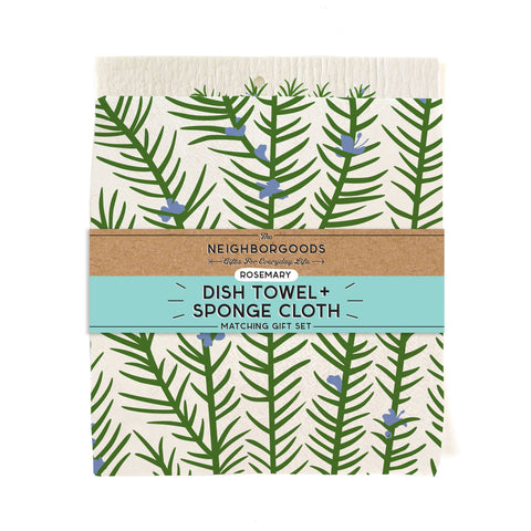 Rosemary Towel/Sponge Set