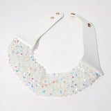 Multi Layer Necklace: Blk/Diam