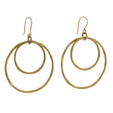 Brass Hoops Lg