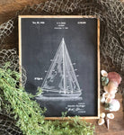 Vintage Sailboat Print