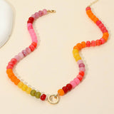 Beaded Necklace:Multi